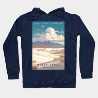 White Sands National Park Travel Poster Hoodie